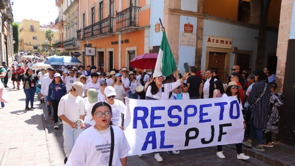 Manifestación de trabajadores del Poder Judicial.