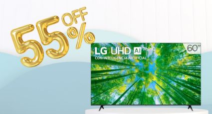 Noches Palacio: Pantalla LG 4K de 60" con 55% de descuento y hasta 9 MSI