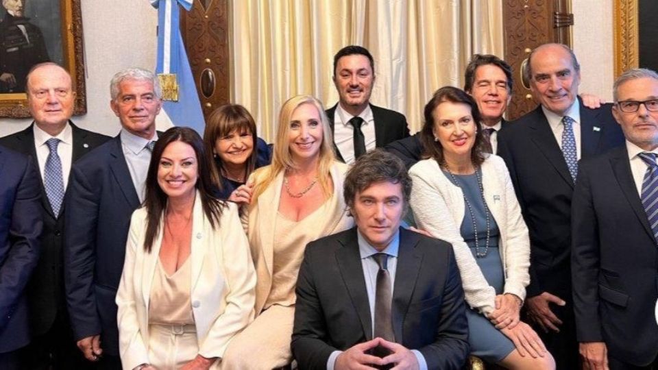 El presidente argentino compartió esta foto en sus redes sociales.