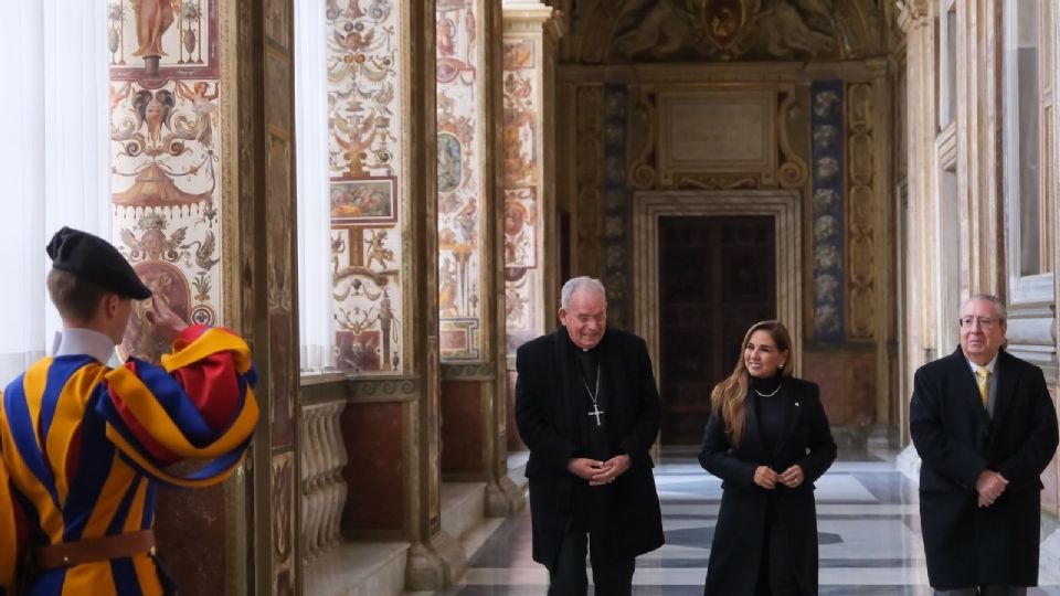 La gobernadora de Quintana Roo, Mara Lezama, en El Vaticano.