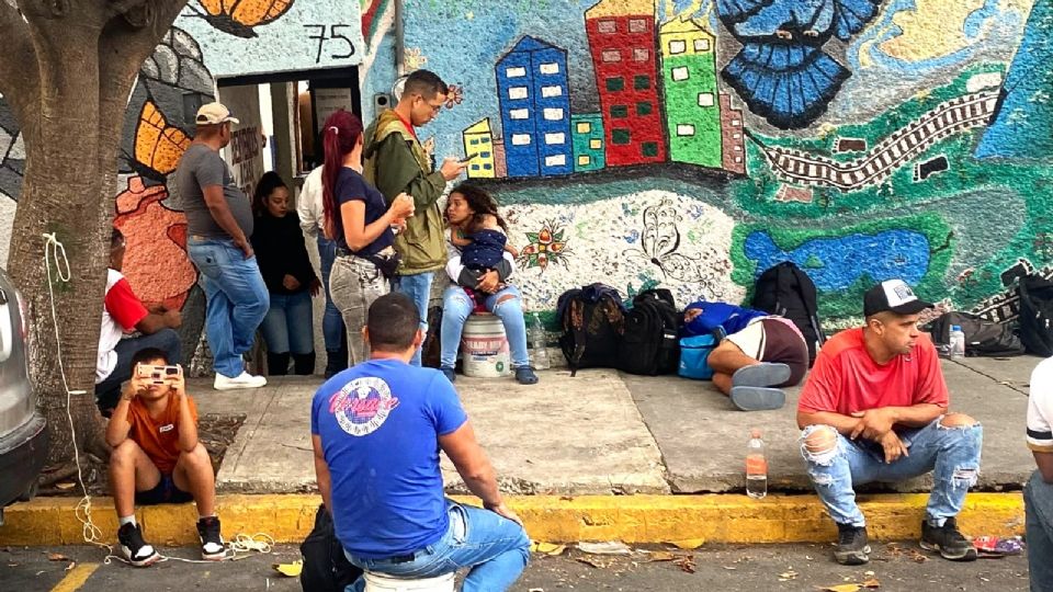 Migrantes en su paso por la CDMX.