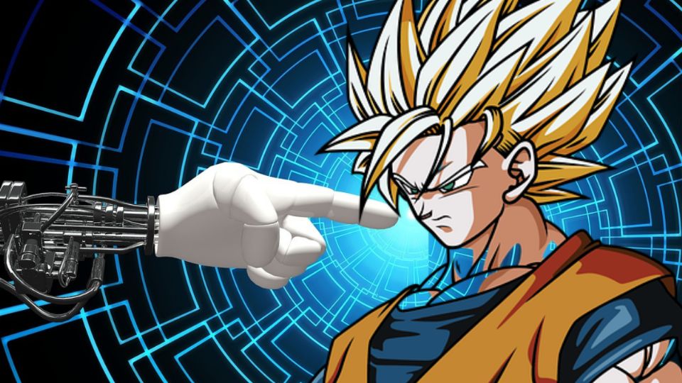 Goku recreado con ayuda de inteligencia artificial.