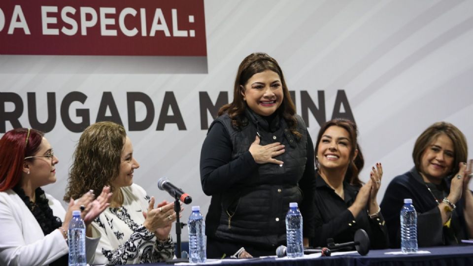 Clara Brugada, precandidata por Morena a la jefatura de Gobierno de la Ciudad de México.