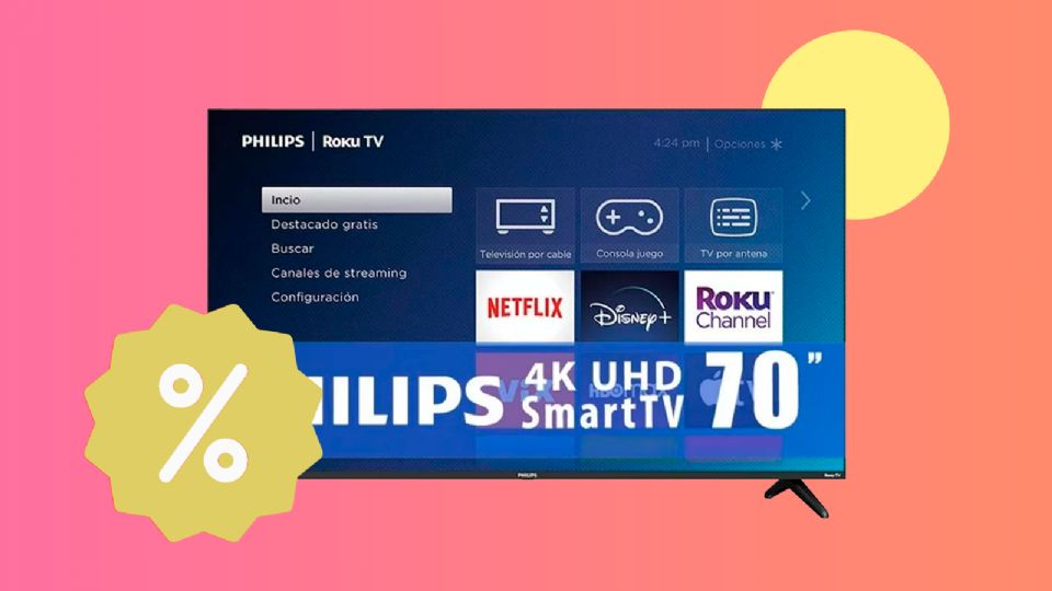 Walmart remata pantalla Philips con descuento de 7 mil pesos