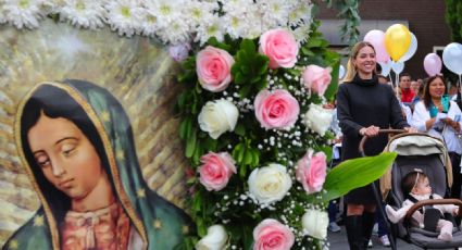 Mariana Rodríguez y DIF de Nuevo León realizan peregrinación hacia la Basílica de Guadalupe
