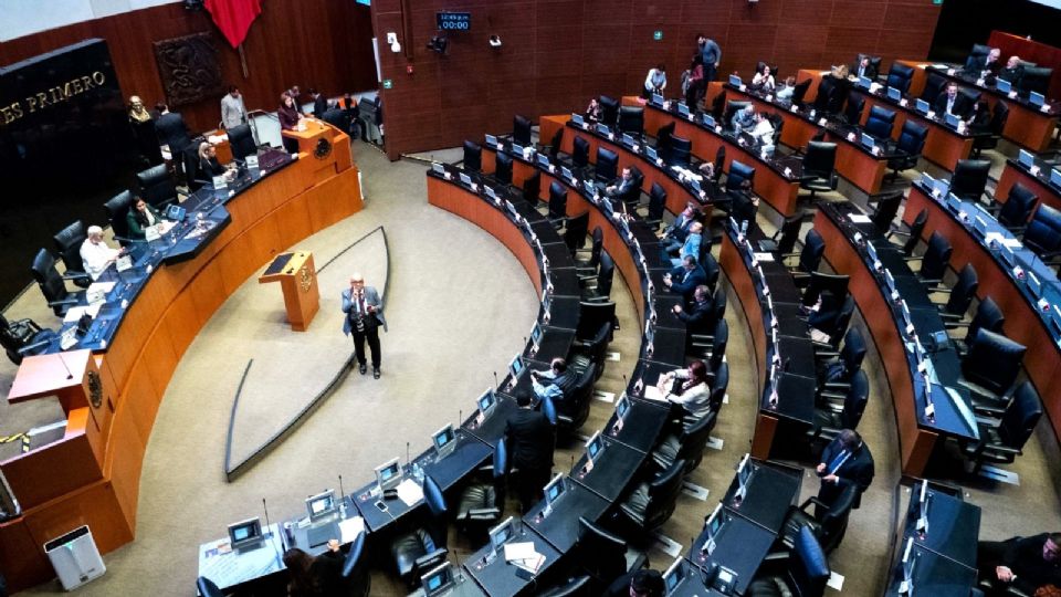 Sesión en el Senado de la República.