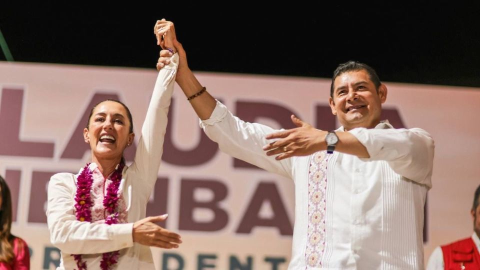 Claudia Sheinbaum  y Alejandro Armenta.