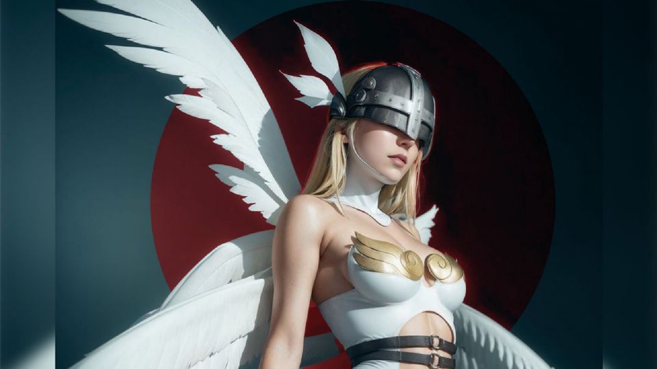 Inteligencia Artificial revela cómo se vería en la vida real Angewomon de Digimon