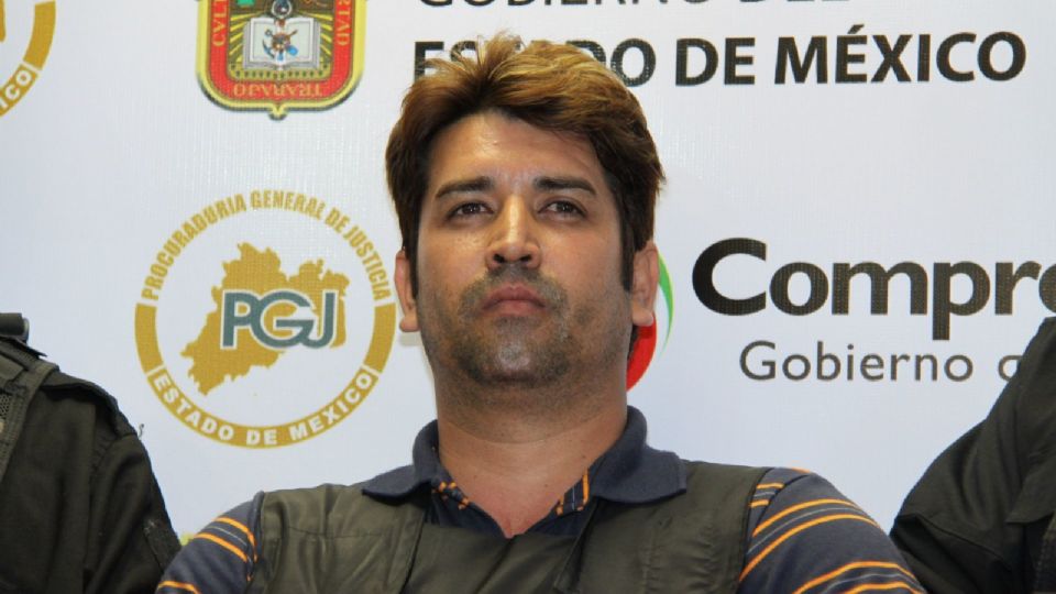 Óscar Osvaldo, de 36 años, identificado por la procuraduria del Estado de México como presunto líder de la organización delictiva 'La mano con ojos'.