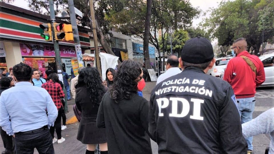 Agentes de la Policía de Investigación (PDI) inconformes por descuentos en sus pagos mensuales.