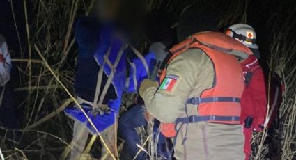 Rescata Grupo Beta a migrantes atrapados en corriente del Río Bravo