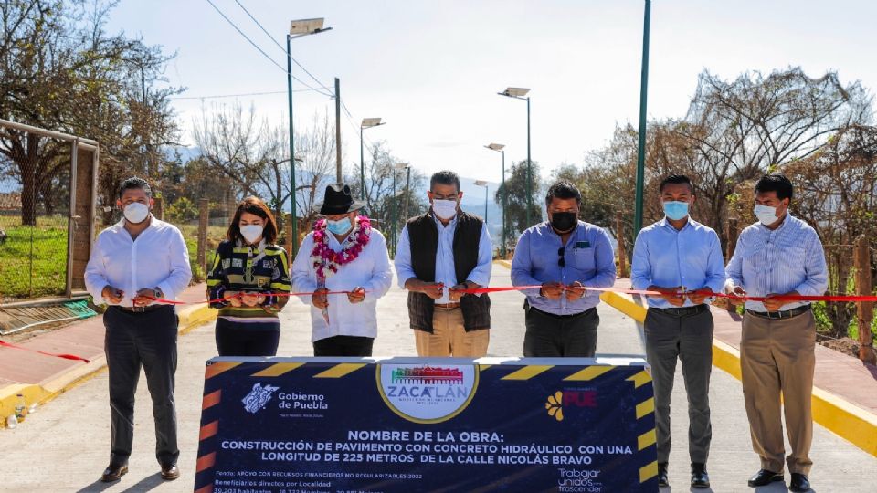 Gobernador de Puebla, Sergio Salomón Céspedes, inaugura obras en beneficio de los poblanos.