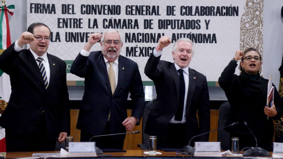 El director de la UNAM sostuvo un encuentro con diputados federales.