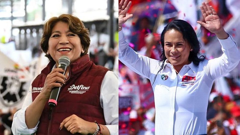 Delfina Gómez está 20 puntos arriba sobre Alejandra del Moral; reporta VOTIA.