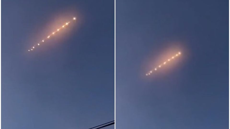 Las extrañas bolas de fuego captadas en el cielo desconciertan a China.