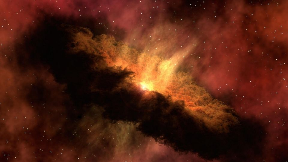 Telescopio Hubble descubre una colisión ‘extraña’ de galaxias.