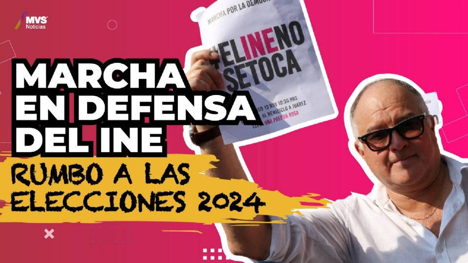 Marcha en defensa del INE rumbo a las elecciones 2024