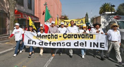 Caravana de Silvano Aureoles llega a Toluca; ‘haremos que renuncie AMLO’, dice