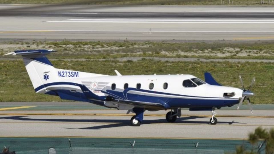 El avión siniestrado antes de despegar