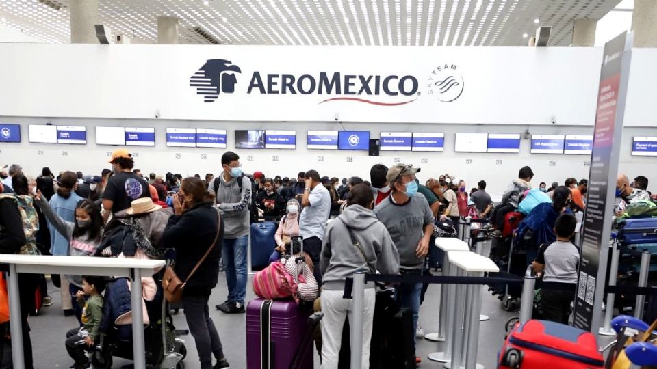 Se han registrado cancelaciones de vuelos en Aeroméxico.