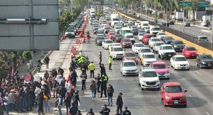 Policías de SSC evitan cierre del AICM por manifestantes