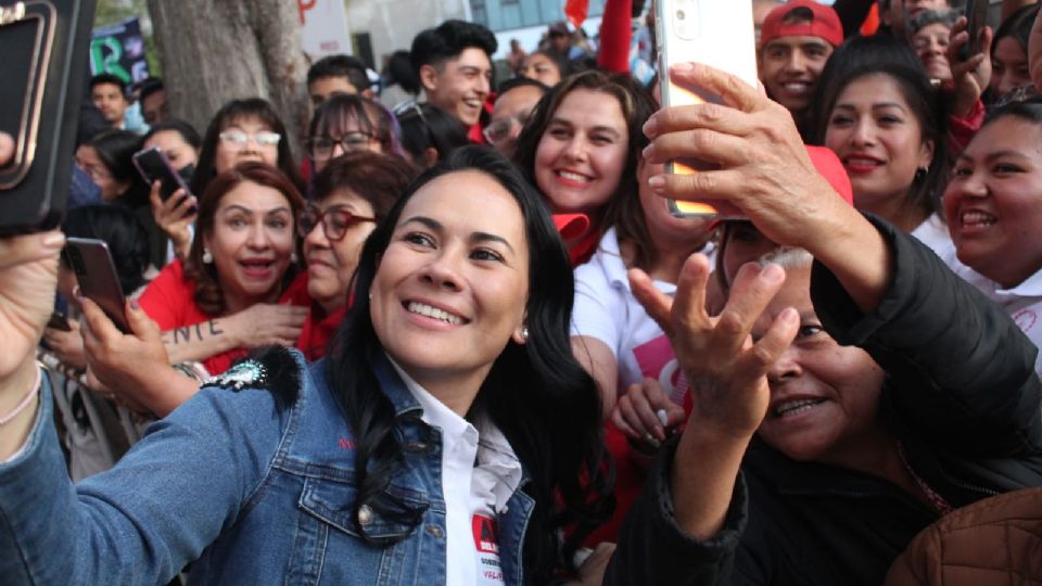 Alejandra del Moral, precandidata del PRI a la gubernatura del Edomex.