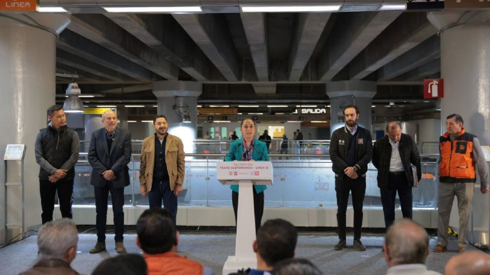 Trabajos de reforzamiento en Línea 12 del Metro.