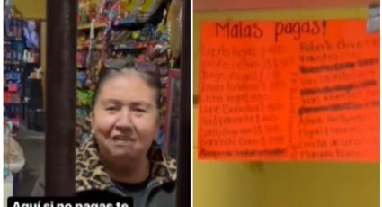 Mujer expone a los deudores de su tiendita y se hace viral | VIDEO