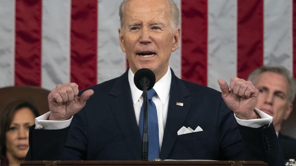 El presidente de los Estados Unidos, Joe Biden, pronuncia el discurso sobre el estado de la Unión en una sesión conjunta del Congreso en el Capitolio de EU.