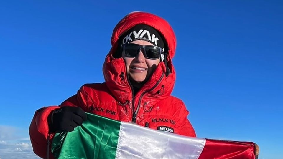 Viridiana Álvarez, alpinista mexicana.
