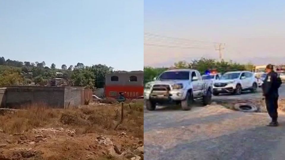 Zona de enfrentamientos en Michoacán.