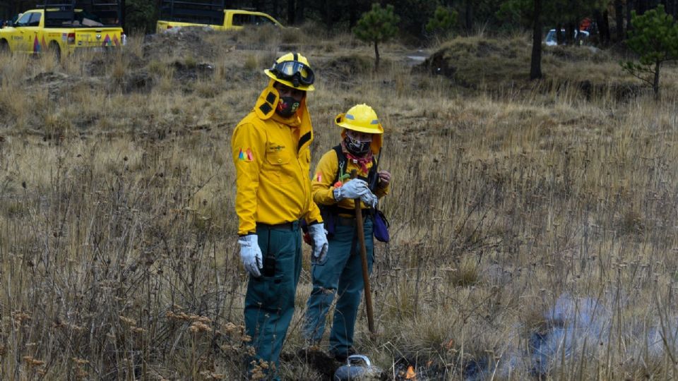 Mujer combatiente incendios forestales.