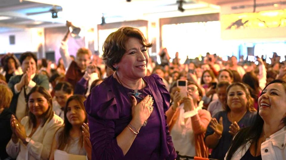 Delfina Gómez, precandidata de Morena para la gubernatura del Estado de México.