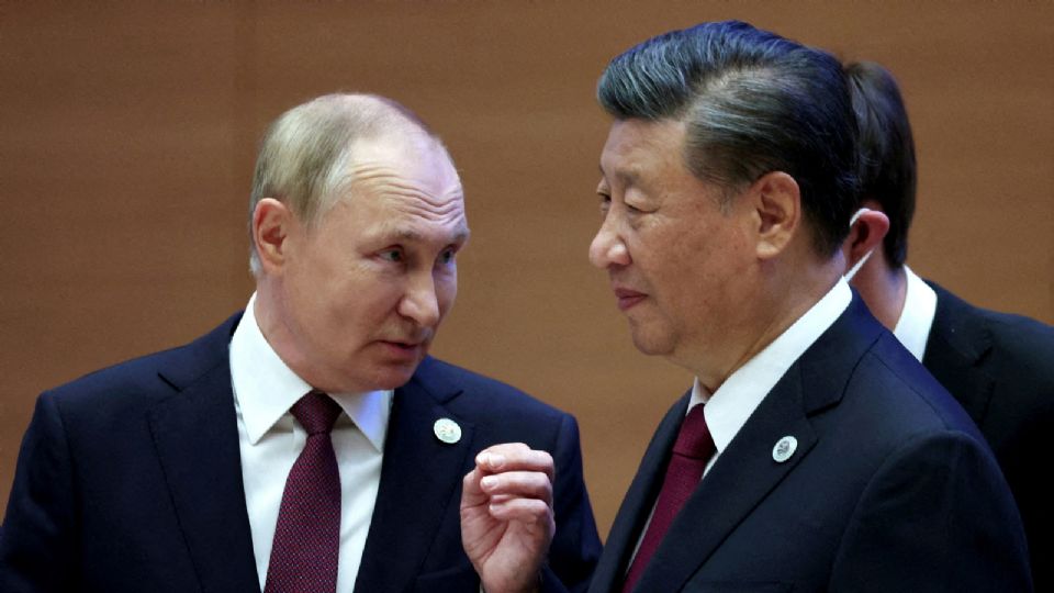 Vladímir Putin, presidente de Rusia y Xi Jinping, mandatario chino