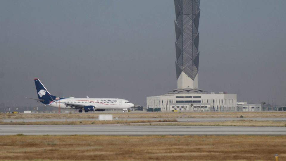 Actividad aérea de la empresa Aeroméxico.