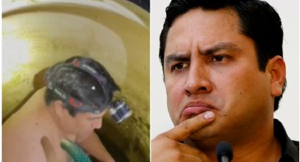 Julión Álvarez es captado lavando su tinaco y causa sensación en redes sociales