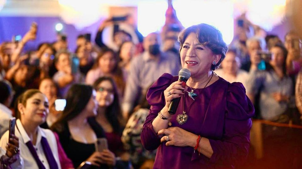 Delfina Gómez, candidata morenista a la gobernatura del Edomex.