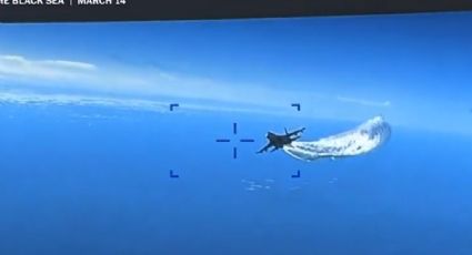 Pentágono de EU revela video de avión ruso afectando uno de sus drones