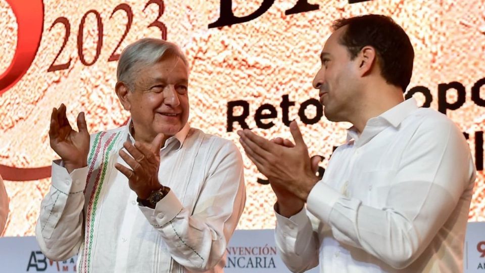 Presidente Andrés Manuel López Obrador y gobernador Mauricio Vila.