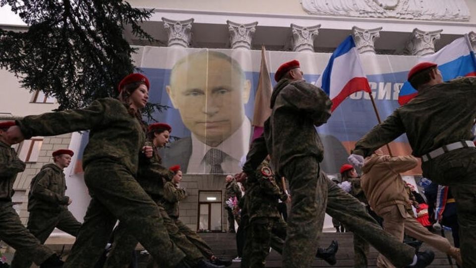 Vladímir Putin, presidente de Rusia, presente en el aniversario de Crimea