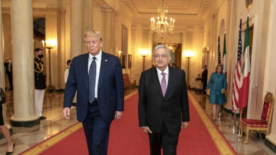 Donald Trump, presidente de Estados Unidos y AMLO.