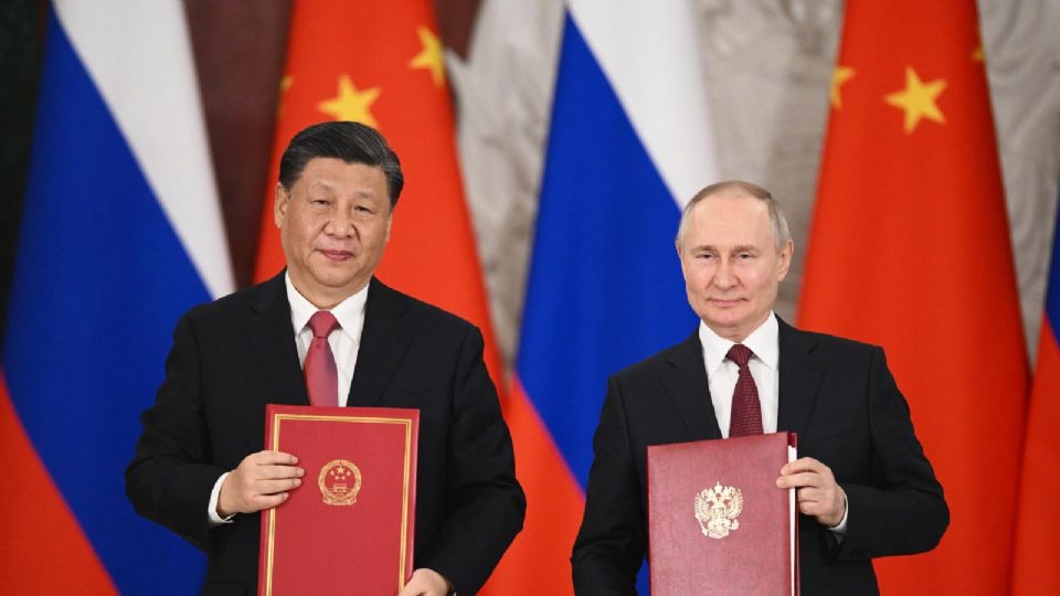 Xi Jinping, presidente de China y Vladímir Putin, mandatario ruso
