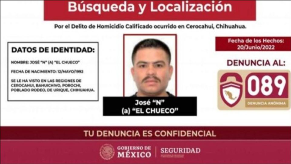 Encuentran sin vida a 'El Chueco' en Sinaloa, es acusado de matar a los sacerdotes jesuitas.