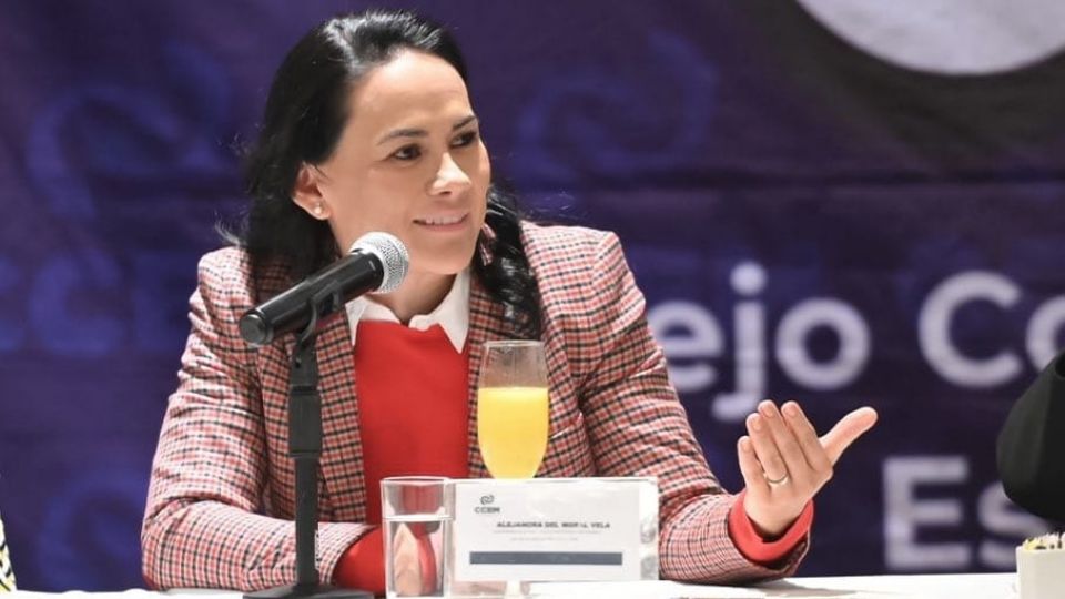 Alejandra del Moral, precandidata de la Alianza PRI-PAN-PRD-Nueva Alianza para el gobierno del Edomex.