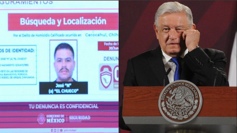 Andrés Manuel López Obrador confirma que cuerpo hallado en Choix, sí pertenece a 'El Chueco'.