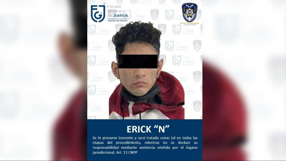 Erick 'N', acusado de feminicidio