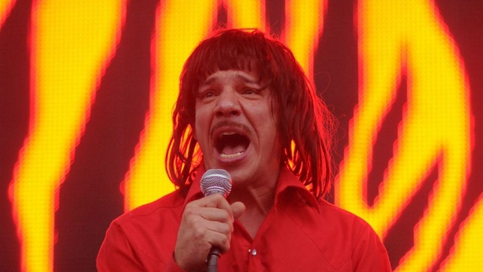 El cantante Silverio se presentó en el festival Vive Latino.