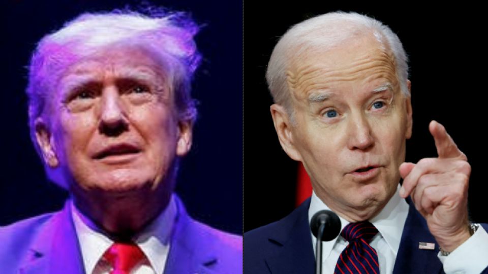 Donald Trump y Joe Biden, expresidente y mandatario de EU, respectivamente