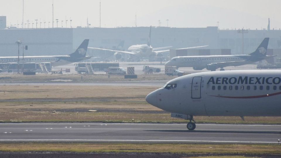 Aviones de Aeroméxico.