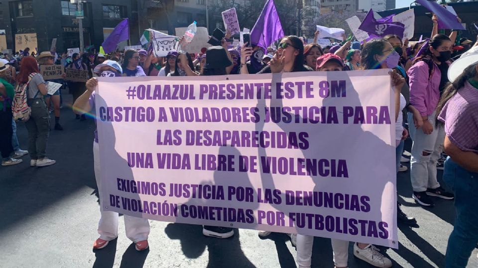 Protesta del colectivo Ola Azul.